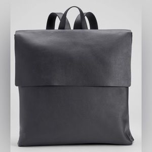 Eileen Fisher Buttery Leather Black Backpack